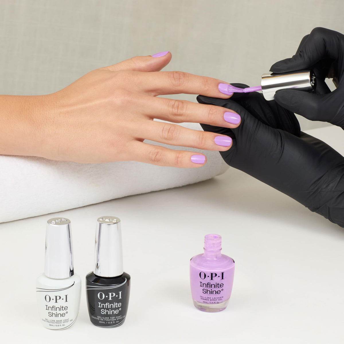 OPI Learn to Fly-lac manicure on neutral skin tone shows even, elegant finish