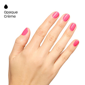 OPI Infinite Shine Lei Out in the Sun sun-drenched manicure close-up with rich coral pink.