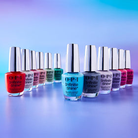 OPI Infinite Shine product shot emphasizes gel-like wear without lamp necessity