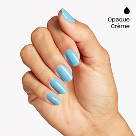 OPI Infinite Shine swatch reveals blue ocean glow and light-reflecting particles