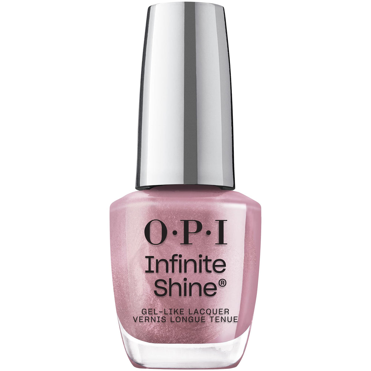 OPI Infinite Shine Sheen’s All That in opaque soft pink with gel-like wear for long-lasting shine.
