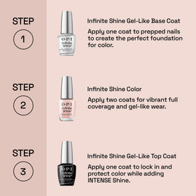 OPI Infinite Shine top coat delivering high gloss finish