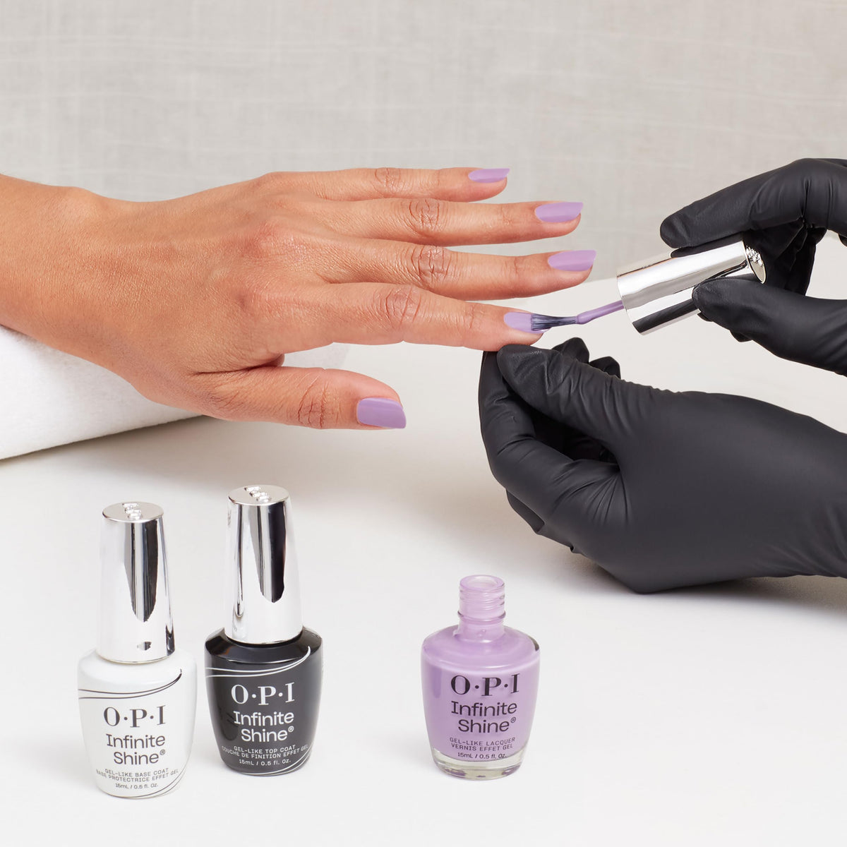 OPI What's Not to Lilac vegan formula label close-up