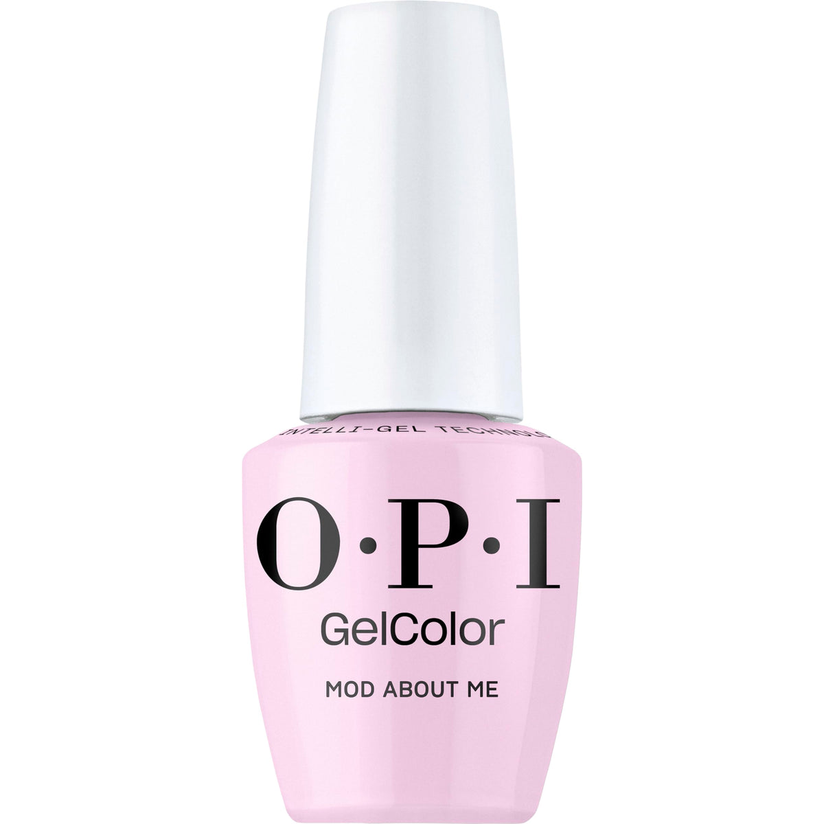 OPI Mod About Me bottle closeup showing a creamy lavender gel for salon-grade color.