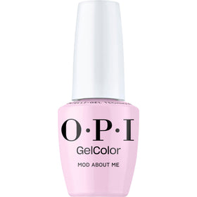 OPI Mod About Me bottle closeup showing a creamy lavender gel for salon-grade color.