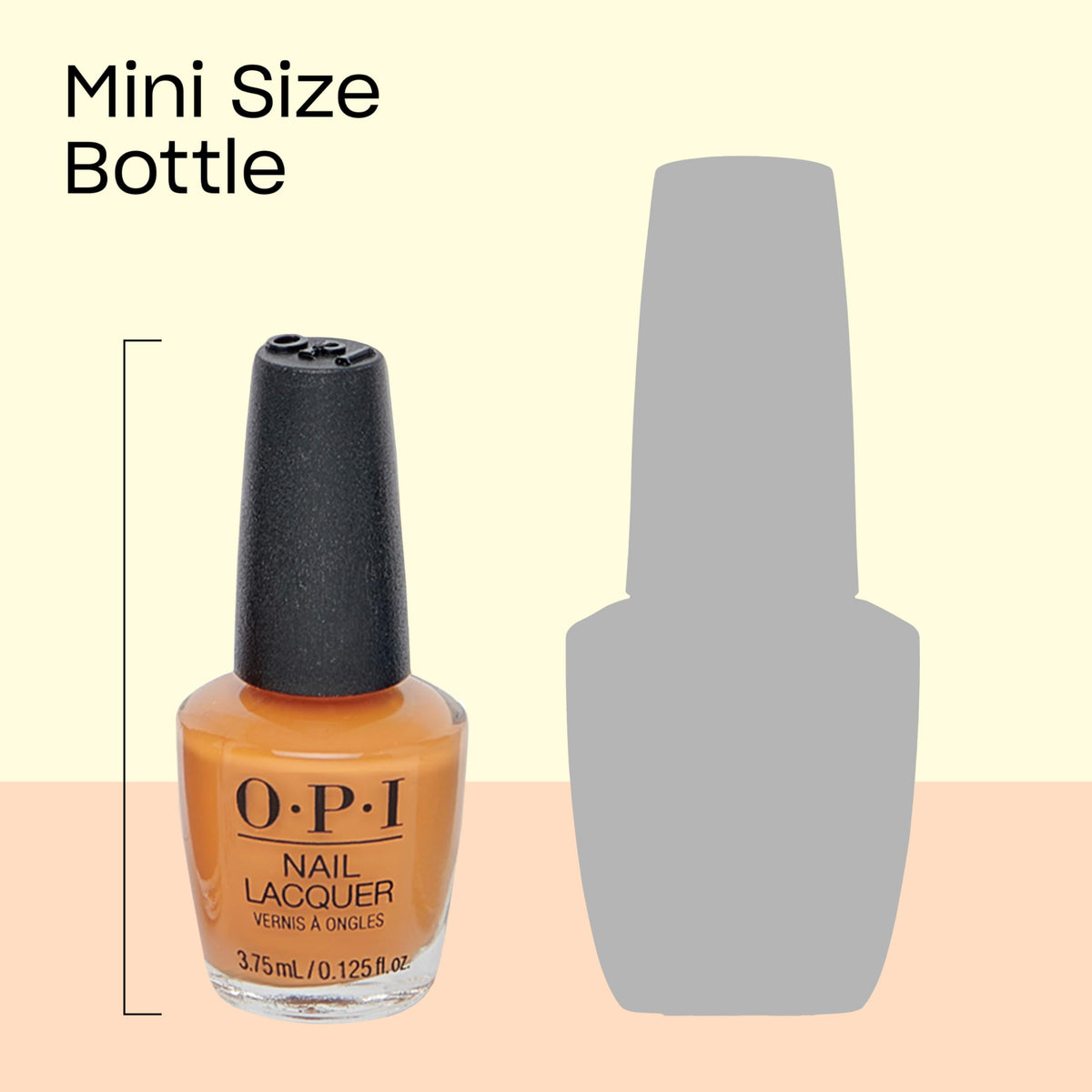 OPI Baggy Jean Baby mini swatch capturing casual chic vibe and durable finish.