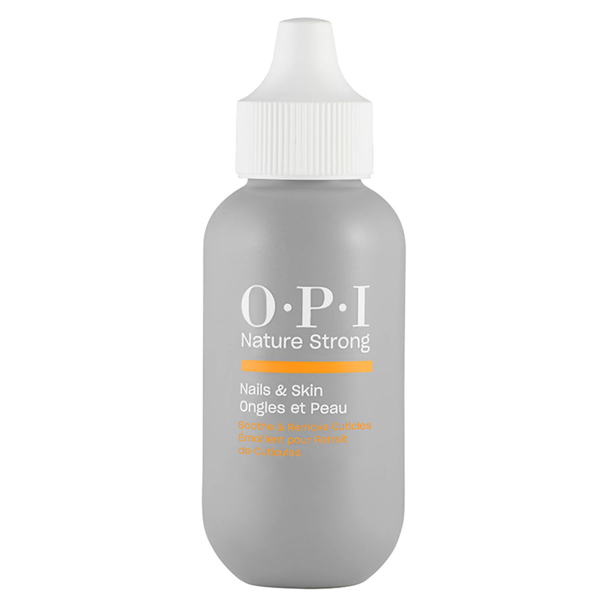 OPI Nature Strong cuticle-softening formula smooths edges for easy push-back.