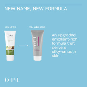 Avocado oil droplets illustrate nourishing hydration in the formula.