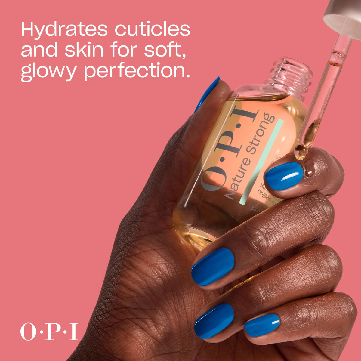 Nail and cuticle care shot emphasizing vitamin E enrichment.