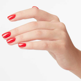 OPI Cajun Shrimp color swatches highlight bright coral-orange versatility for everyday and party looks
