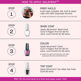 OPI Snow AnGEL manicure set image showing clean look and precise application.