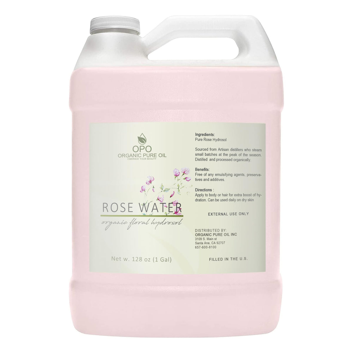 OPO Rose Hydrosol bottle for refreshing facial mist and toning.