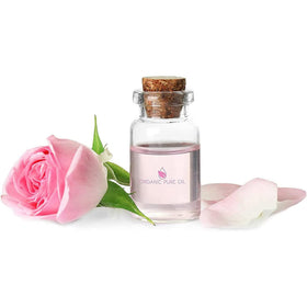 OPO Rose Hydrosol close-up shows rose petals and purity.
