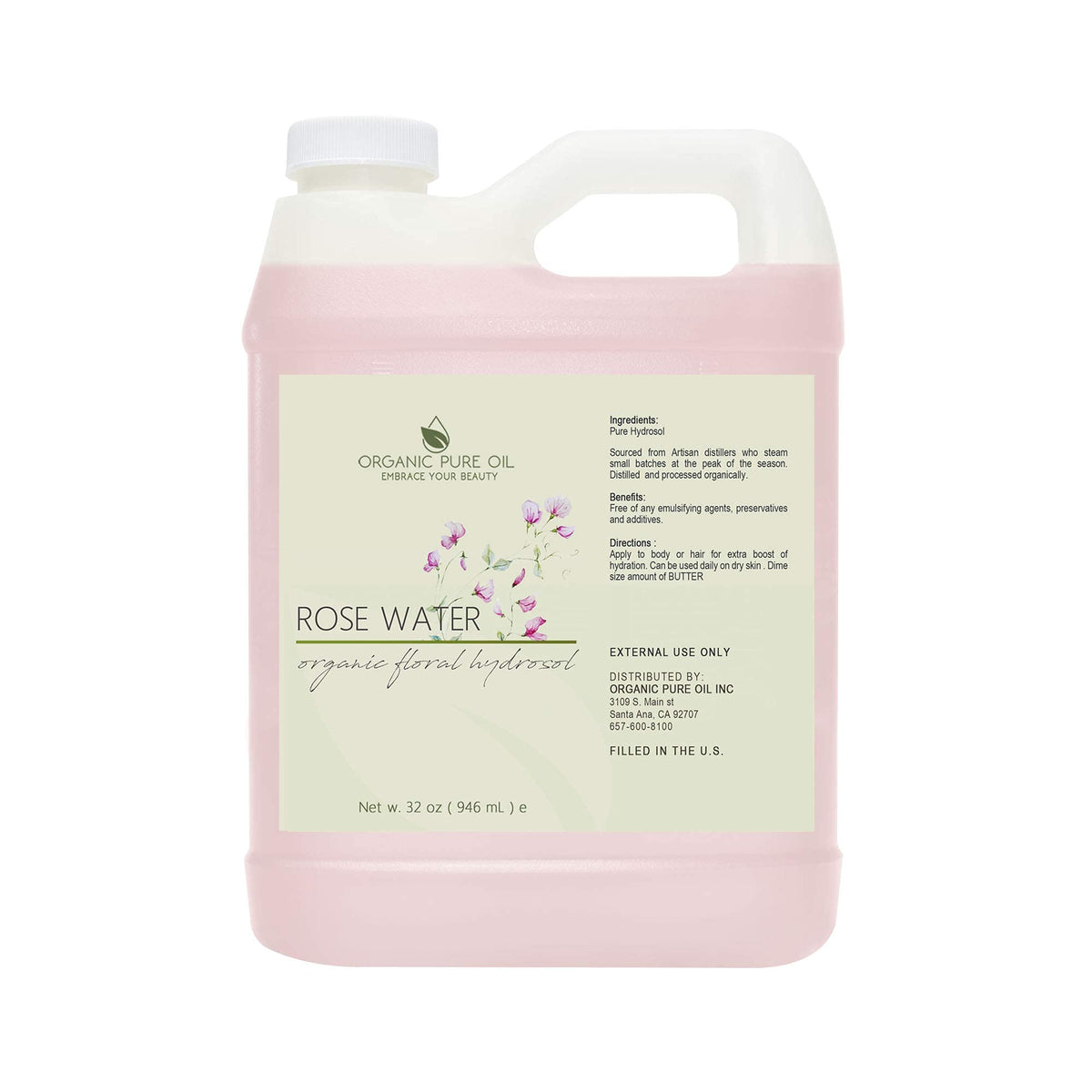 OPO Rose Hydrosol Water linen spray for sheets and textiles.