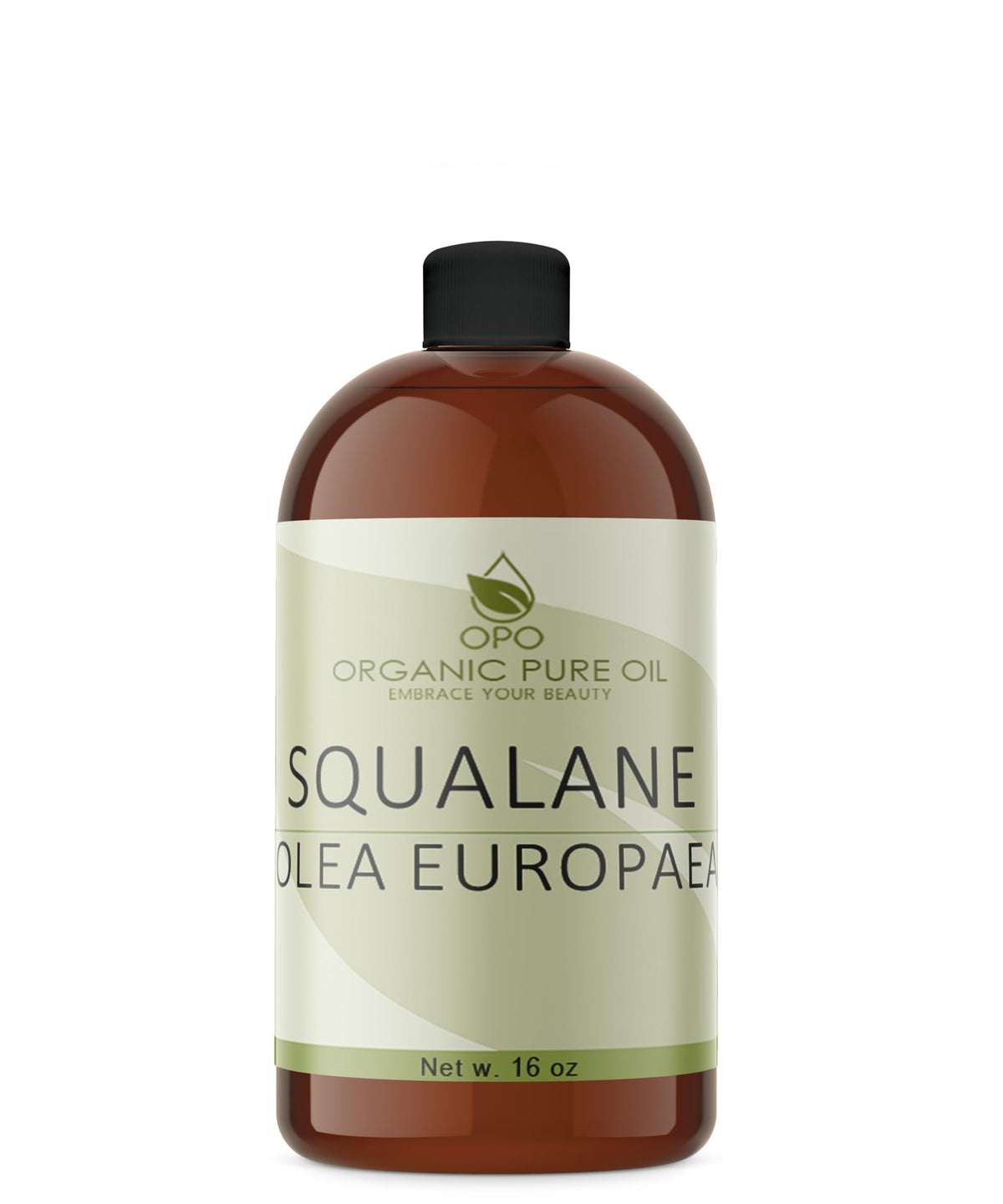 OPO Squalane Oil bottle showing plant-derived hydration for all skin types.