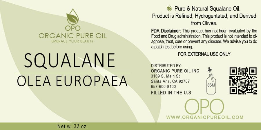 OPO Squalane oil drop showing fast absorption
