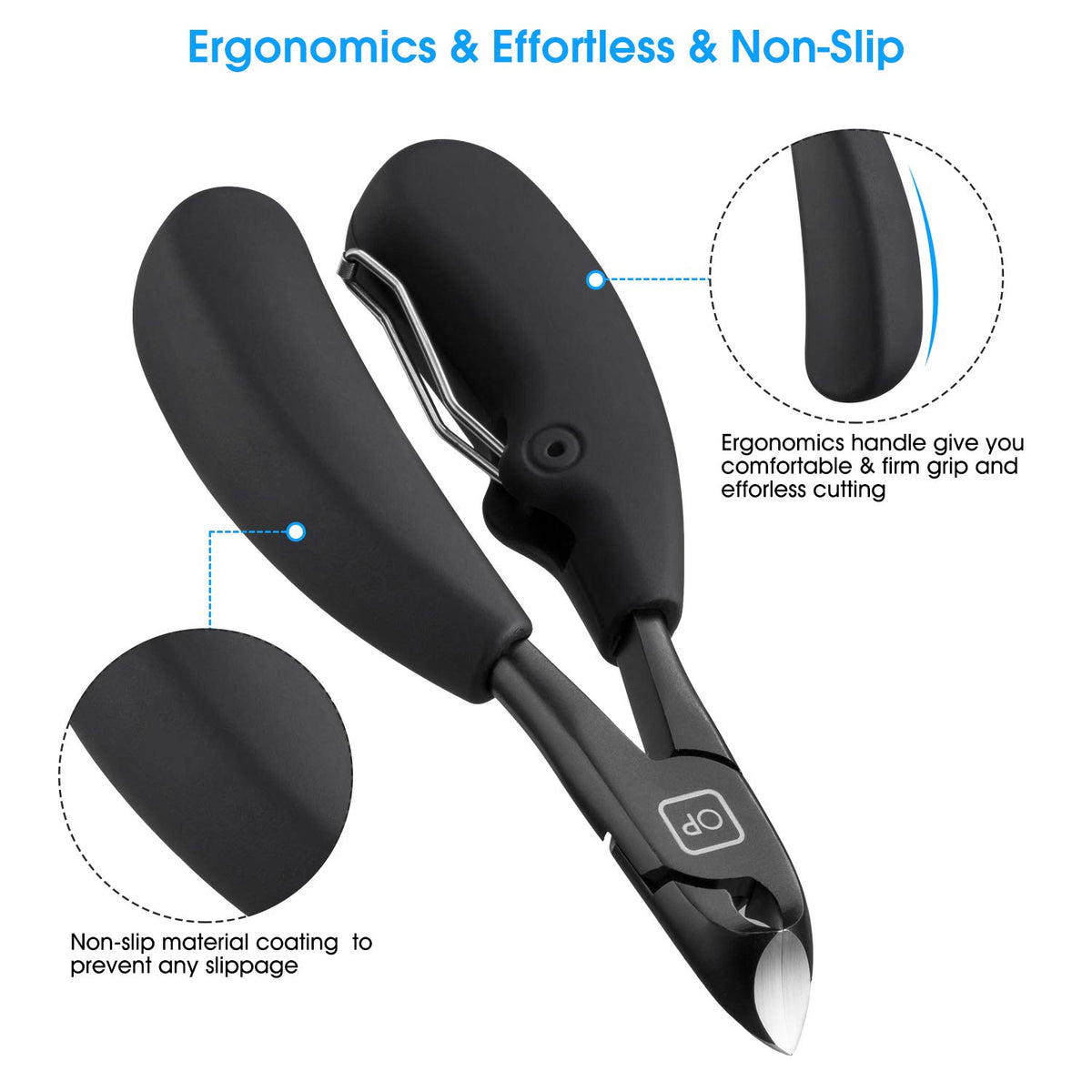 Opove X5 non-slip ergonomic handle provides comfortable, safe control.