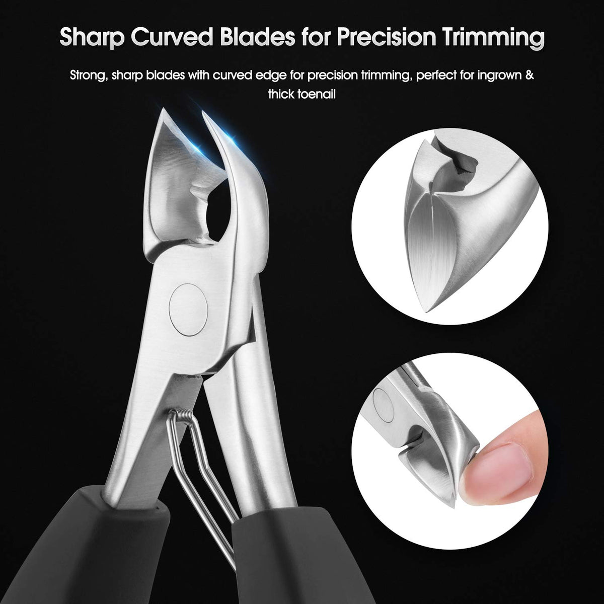 opove X5 curved-edge toenail nipper for ingrown nail care