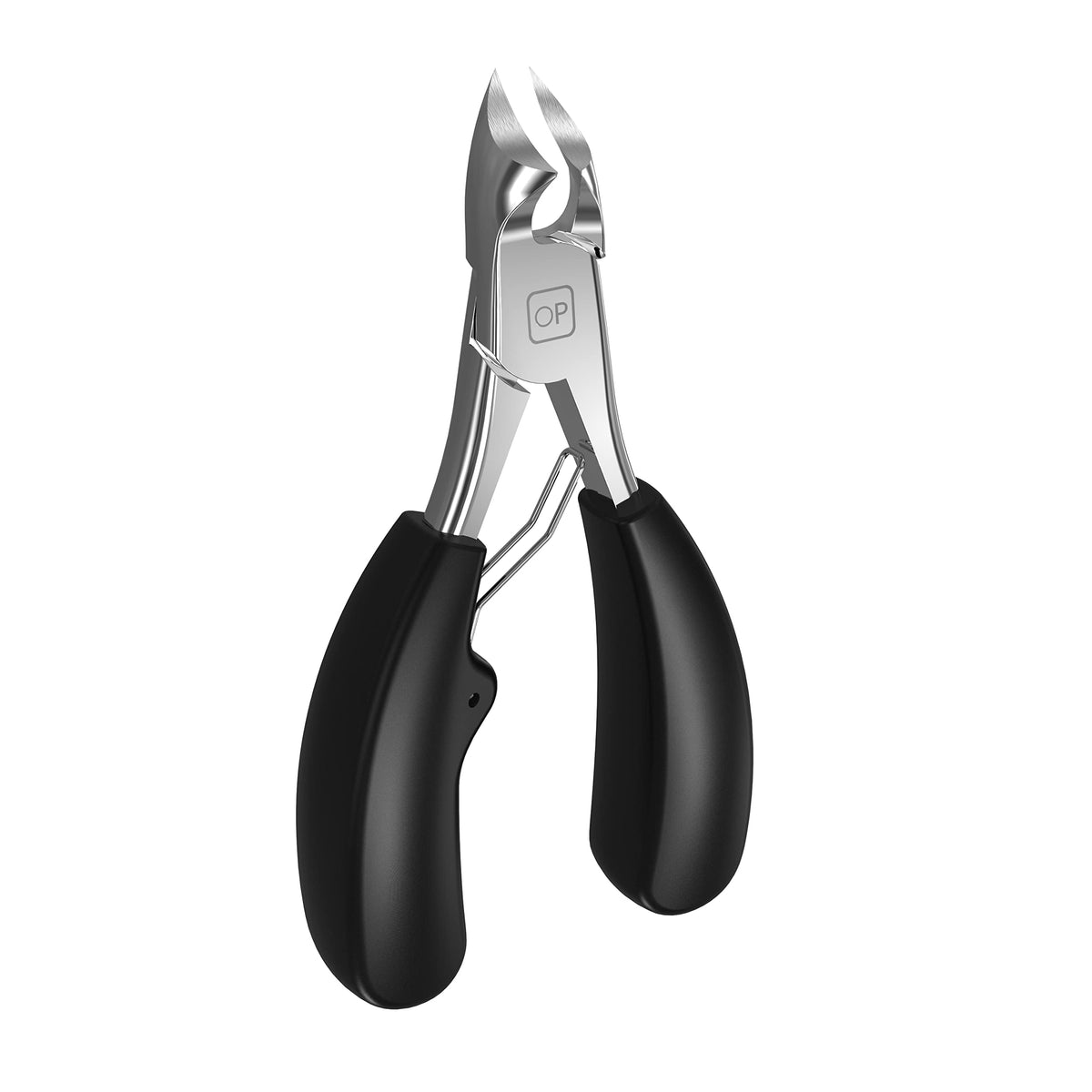 opove X5 silver toenail clippers with angled cut for precise trimming