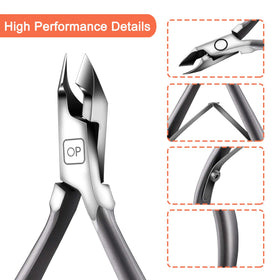 opove X7 mini cuticle nippers ergonomic grip in action for smooth cuts