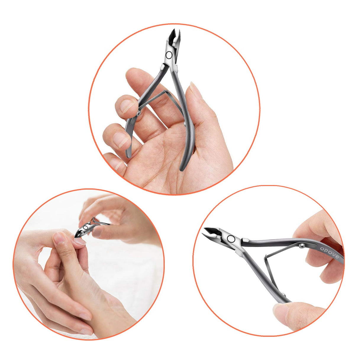 opove X7 mini cuticle nippers gift box packaging for secure storage