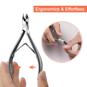 opove X7 mini cuticle nippers premium stainless steel jaws deliver professional precision