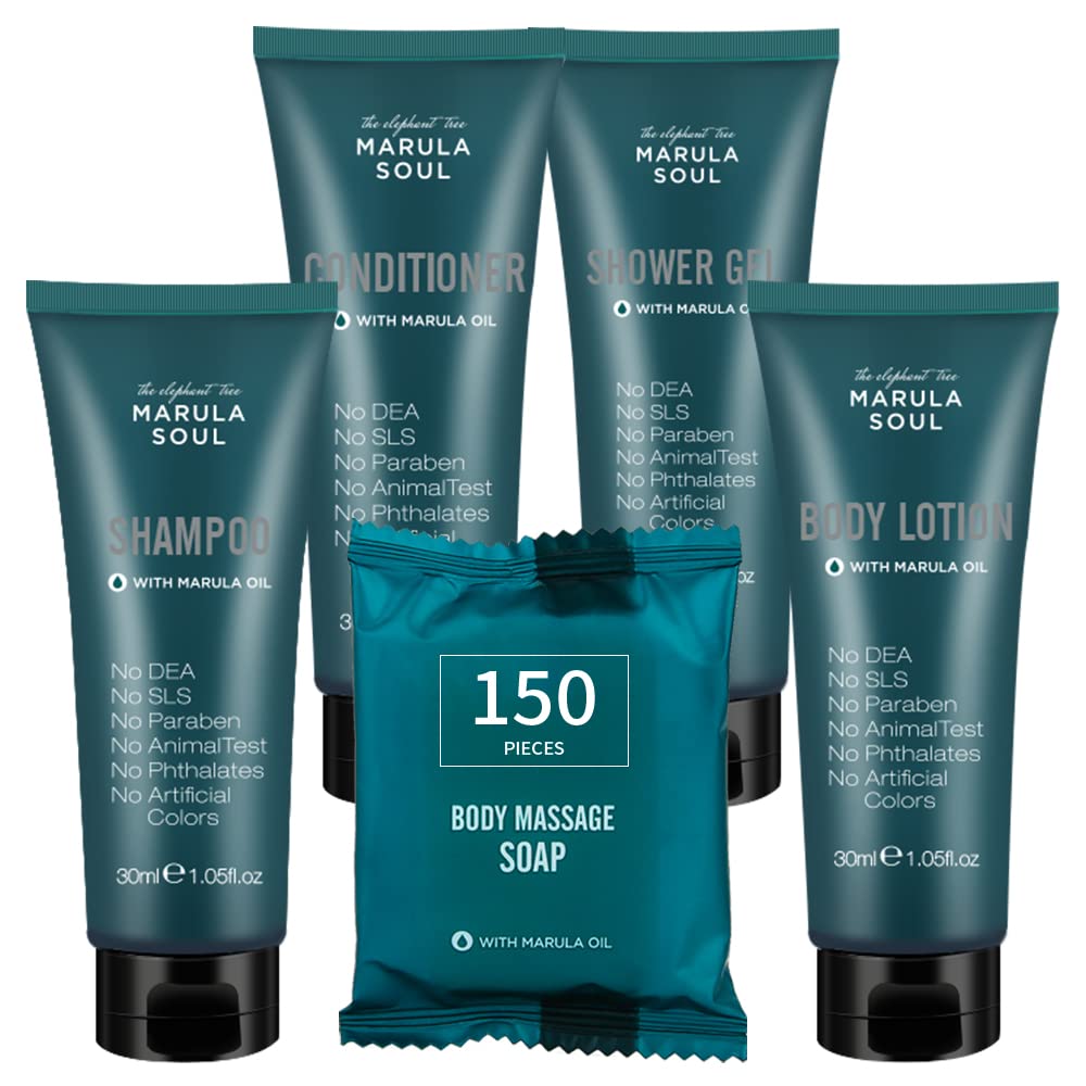 OPPEAL Marula Soul shampoo 1oz bottle for gentle guest-ready cleansing.