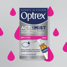 Optrex ActiMist quick refresh mist for daytime eye relief.