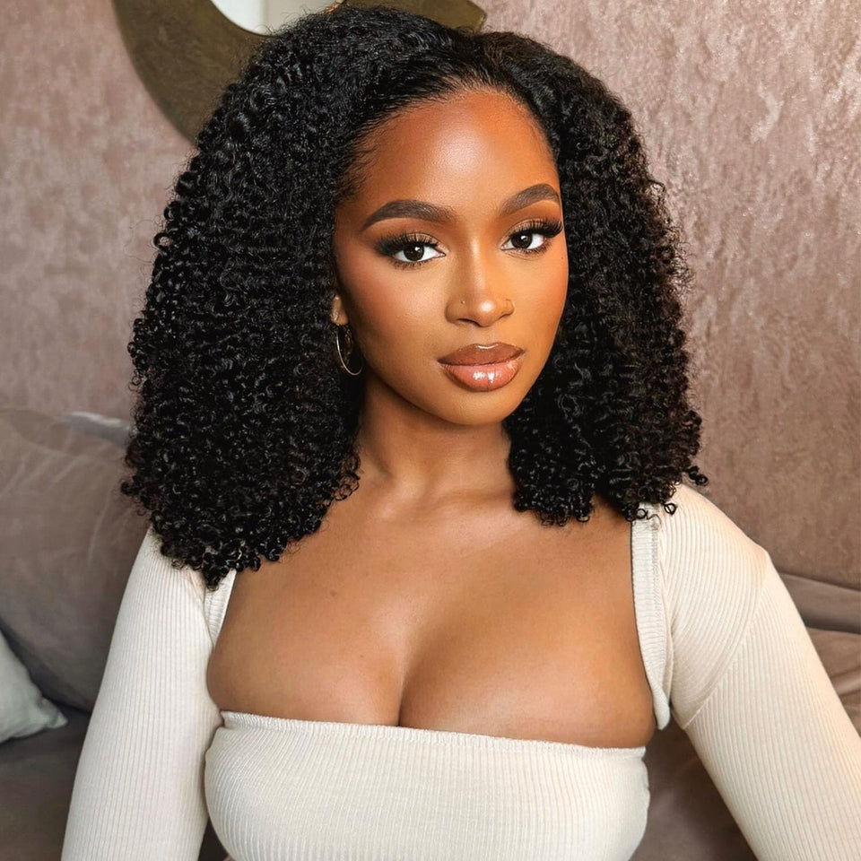 OQ Hair Afro Curly Half Wig 22 inch full length for natural volume