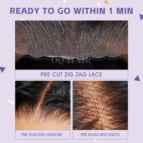 OQ Hair glueless lace front wig for quick, drama-free styling