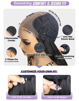 OQ Hair ready-to-go wig ideal for daily life, office, or events.