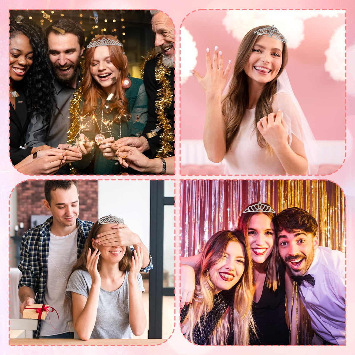 Oqqlin women's dress crowns for events boost photos and memories.