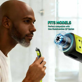 ORALION 360-degree dual blade nose trimmer head for painless, efficient trimming.
