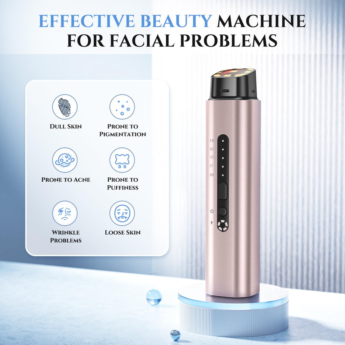 Oranmagic 5-in-1 face sculpture device with LED therapy for brighter skin.