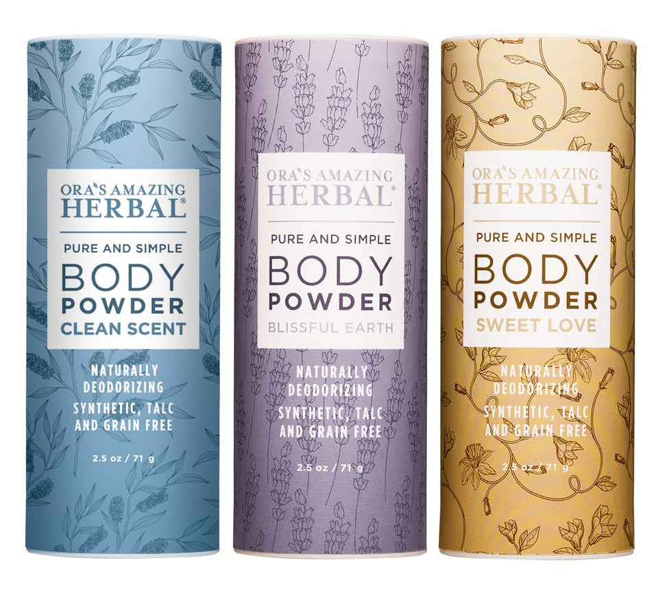 Ora's Amazing Herbal 3-pack packaging offers value and variety.