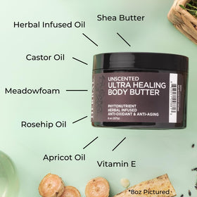 Elbows and knees moisturized with Ora's Amazing Herbal Ultra Healing Body Butter.