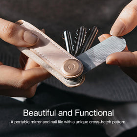 Orbitkey 2-in-1 tool shown with key organizer compatibility