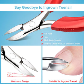 Orelex heavy-duty ingrown toenail tool handles thick nails safely and accurately.