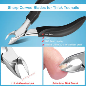 Orelex nail file included helps smooth edges after clipping.