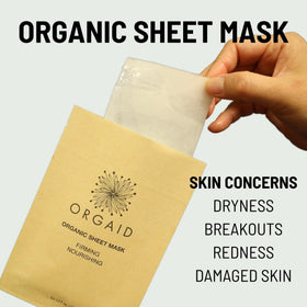 ORGAID Ecoderma technology sheet mask enhances absorption for deeper hydration