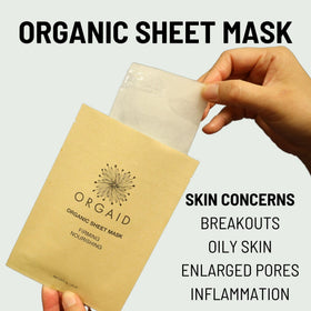 ORGAID Organic ingredients with hyaluronic acid and vitamin C