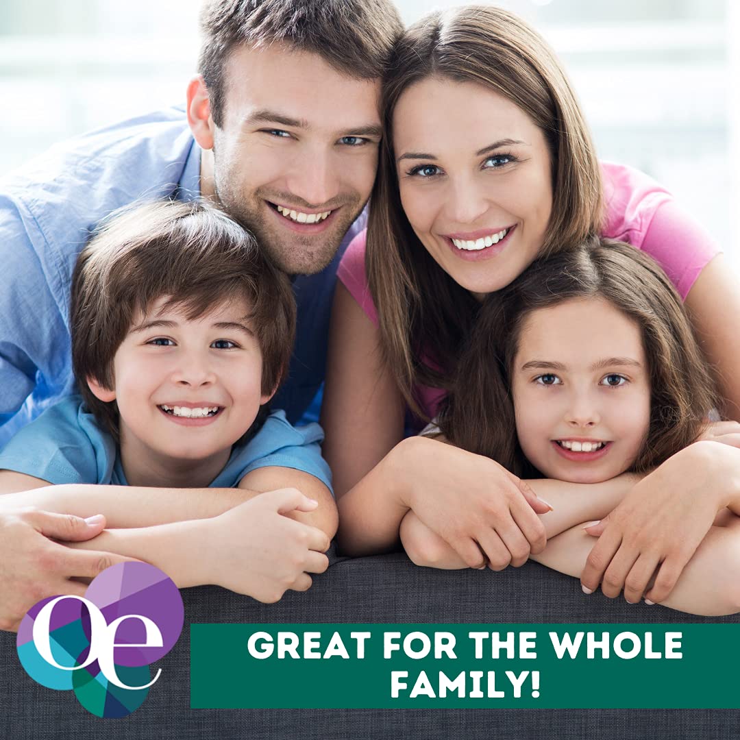 Organic Excellence Rosemary Mint Shampoo USA-made packaging appealing to families.