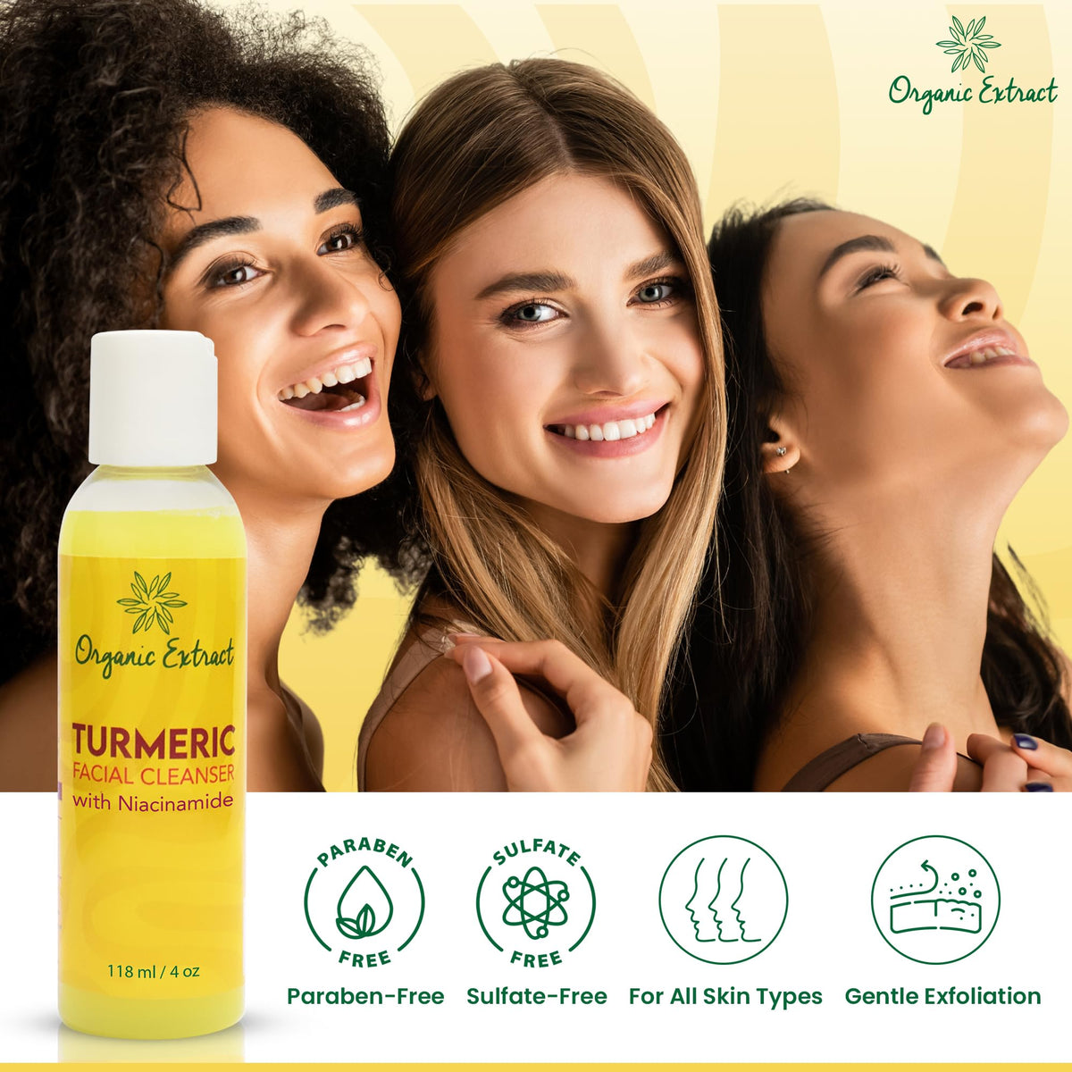 Organic Extract packaging communicates premium quality and thoughtful care.