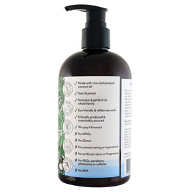 Hands apply Coco Fiji lotion to dry skin areas.