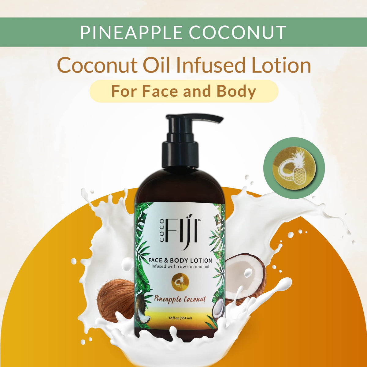 Coco Fiji label detail highlighting organic ingredients
