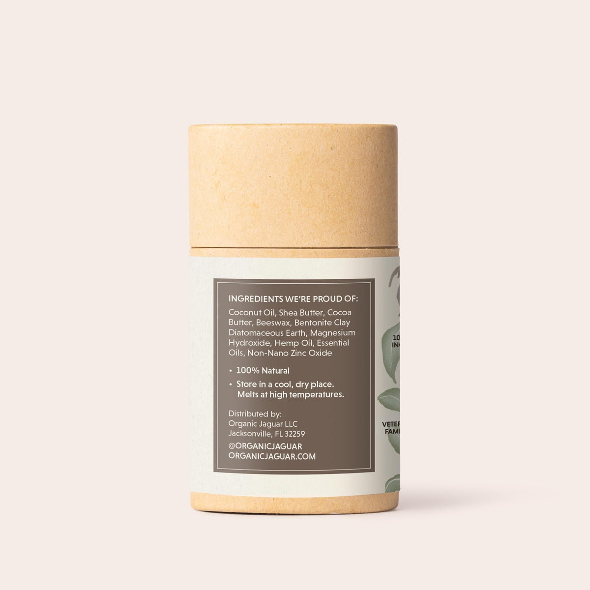 Organic Jaguar coconut oil and shea butter formula nourishes skin.