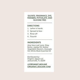 Organic Jaguar shave gel is paraben-free for cleaner ingredients.