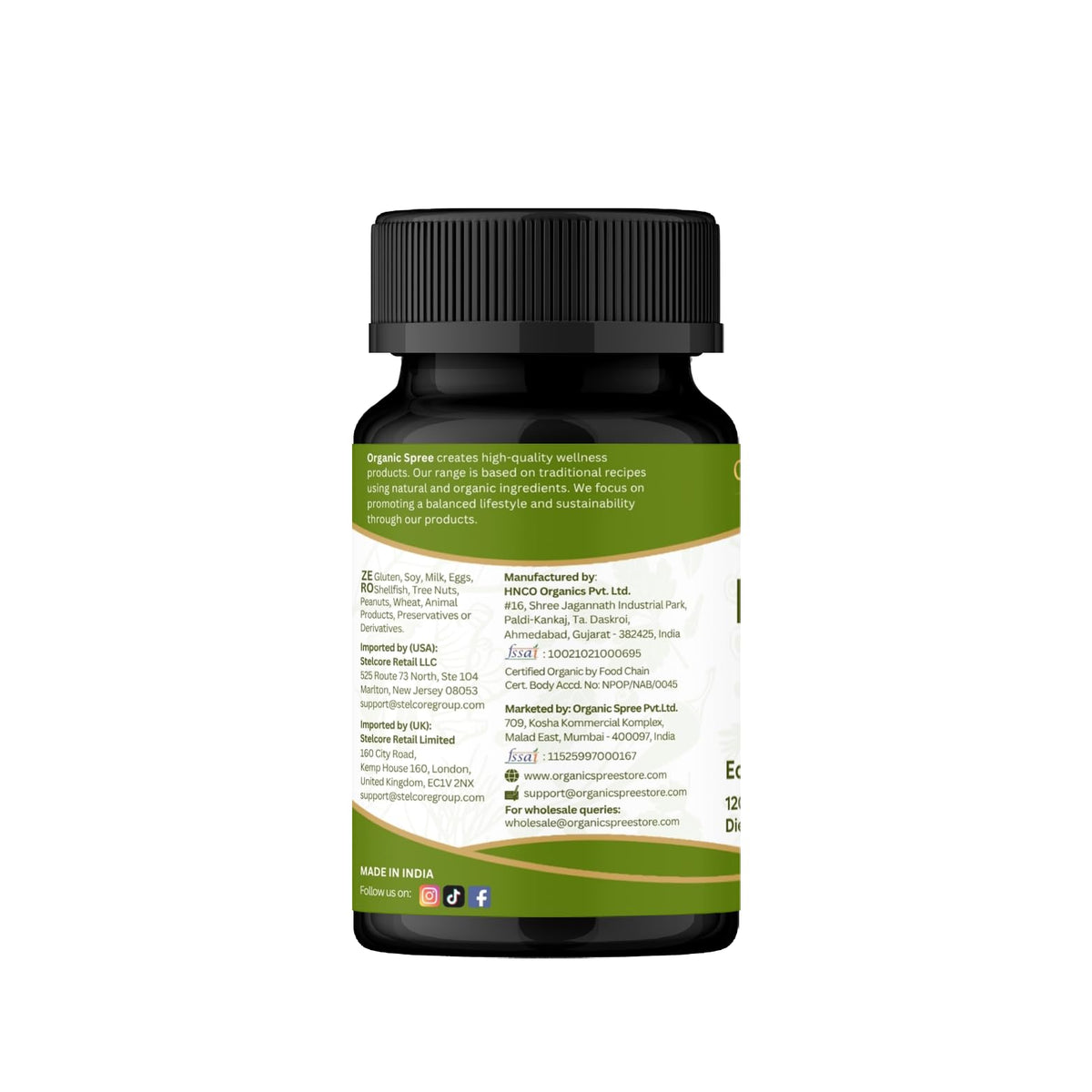 Organic Spree Bhringraj storage image reminding to keep potency and shelf life.