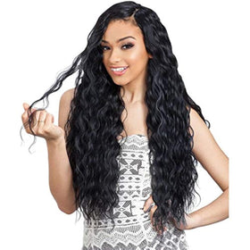 Organique Mastermix Breezy Wave 30-inch close-up of the synthetic weave for versatile styling