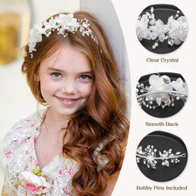 Oriamour bridal headpiece for children adds a graceful touch to updos